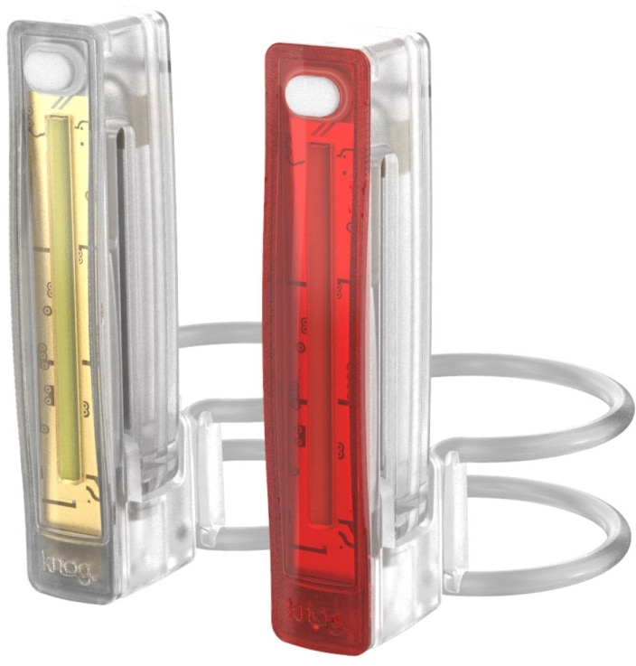 Knog Plus Front and Rear Bike Light Twinpack TWIN PACK Translucent