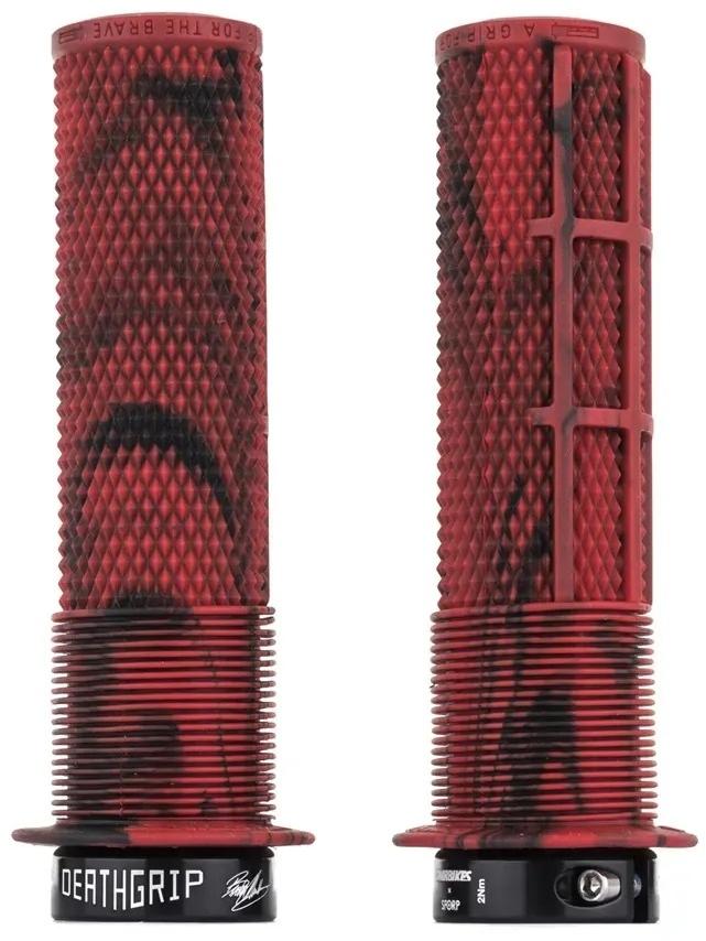 DMR BRENDOG DeathGrip With Flange THIN Marble Red