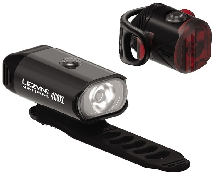 Lezyne LED Mini Drive 400XL / Femto USB Light Set 400XL/FEMTO Black